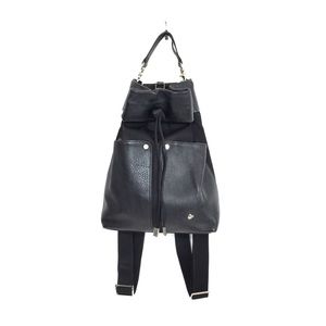 ♥️FISH Black Canvas & Leather Backpack♥️